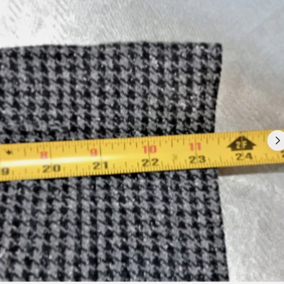 L.L. Bean Women's Houndstooth Blazer zip pockets wool blend size medium - Picture 7 of 9